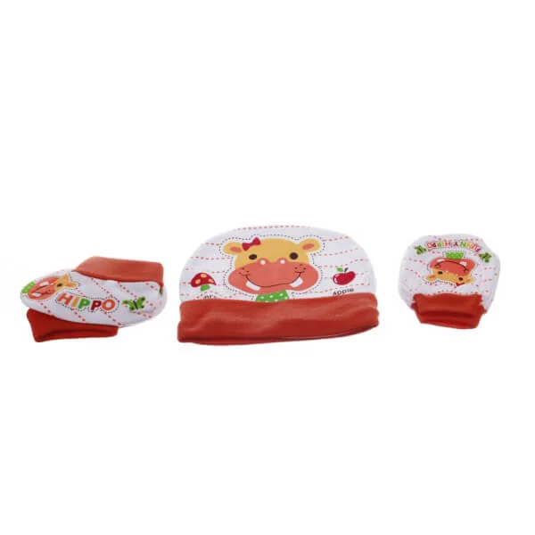 Bộ Nón bao tay-chân bo in hình PaPa