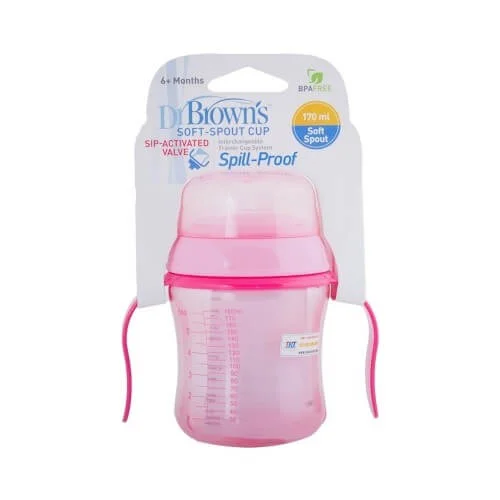 Ca tập uống PP Dr Brown's hồng, 170ml