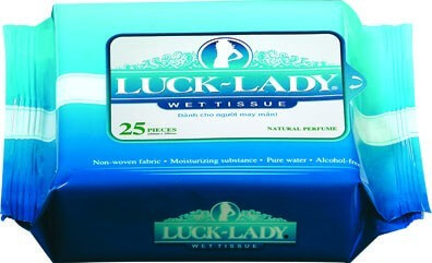 Khăn ướt có mùi Luck Lady 25 miếng