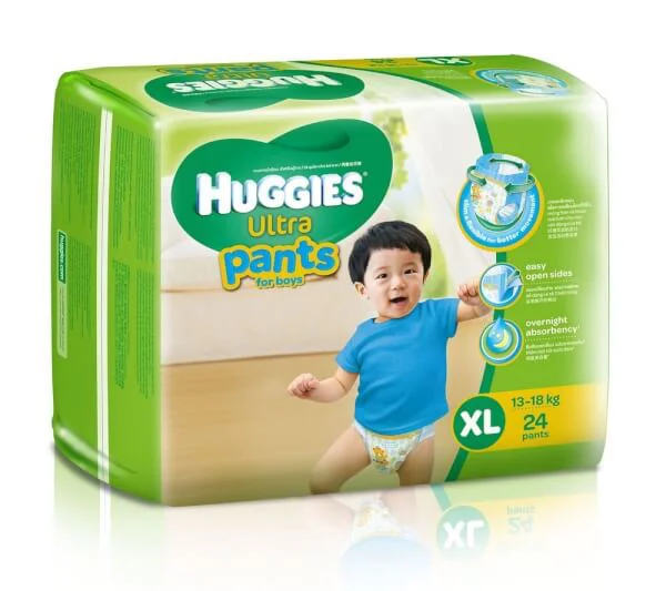 Tã quần Huggies Ultra Pants XL, 13-18kg, 24 miếng, bé trai