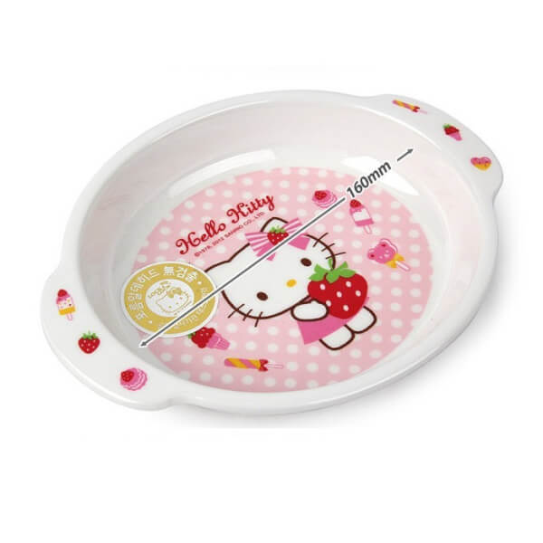 Đĩa dành cho trẻ em bằng nhựa Hello Kitty LKT454-160 x 125 x 26mm