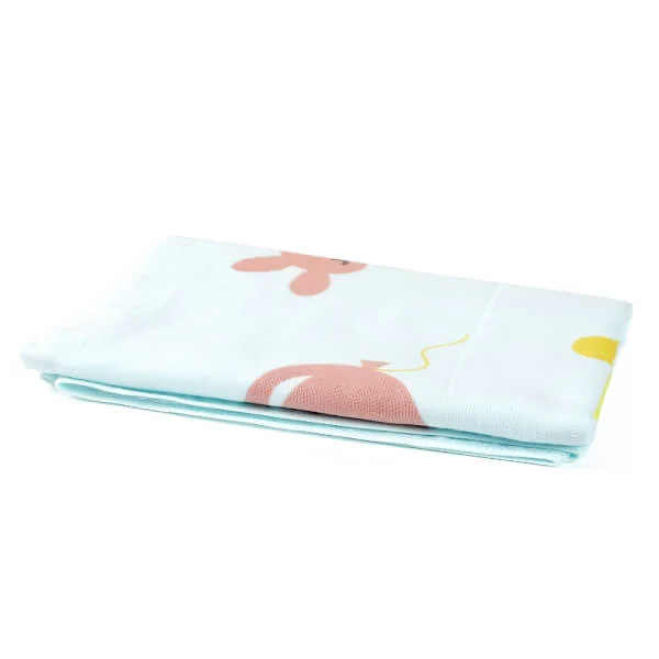 Khăn lông Mollis 60*120 - màu xanh,vải mùng 2 lớp,B581