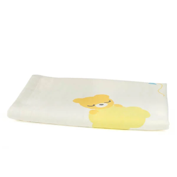 Khăn lông Mollis 60*120 - màu xanh,vải mùng 2 lớp,B581