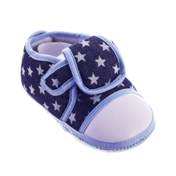 Giày tập đi bé trai caro quai dán