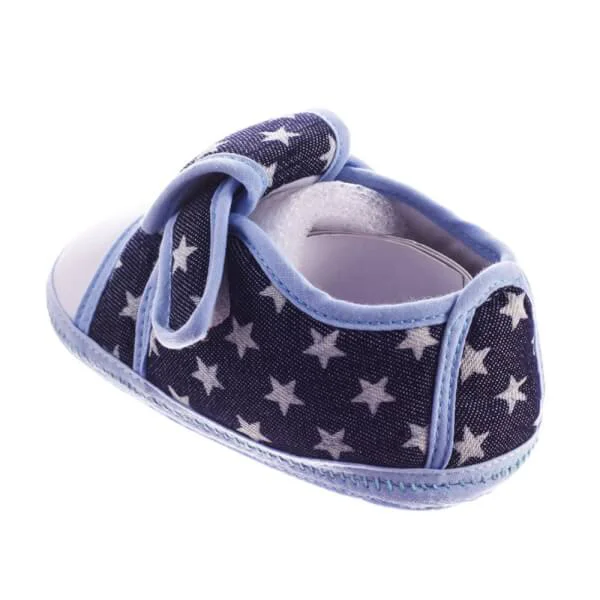 Giày tập đi bé trai caro quai dán