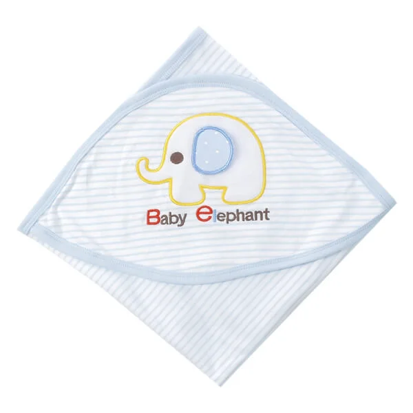 Khăn choàng cho bé PaPa xanh biển, 75x75cm