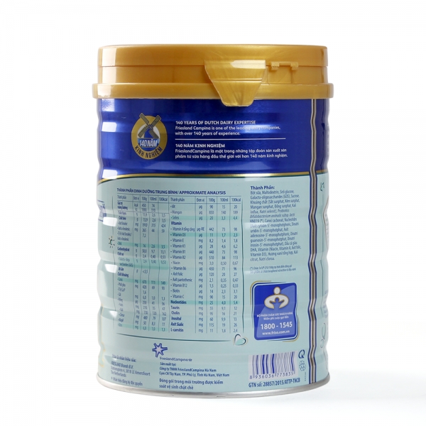 Sữa bột Combo 2 lon Friso Gold số 4 Sunrise, 2-4 tuổi, 900g