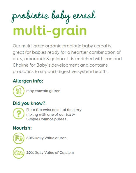 Combo 4 Bột ăn dặm ngũ cốc hỗn hợp Happy Baby Organic Probiotic Baby Cereal tặng 1 hộp cùng loại