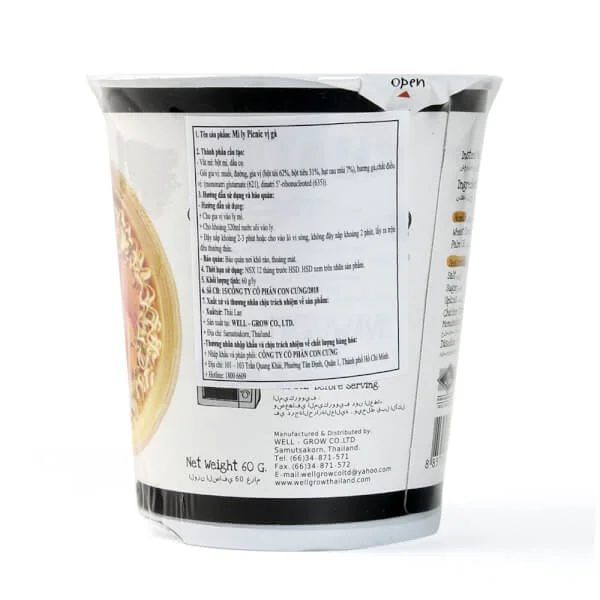 Combo 4 mì ly Picnic vị gà