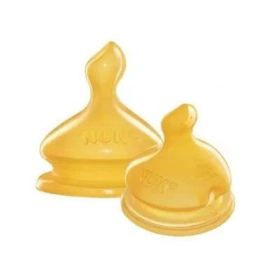 Ty thay cổ rộng cao su siêu mềm dòng chảy chữ thập số 2 Nuk ,2 cái,L, trên 6M