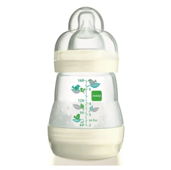 Bình sữa chống đầy hơi Mam 160ml, hồng