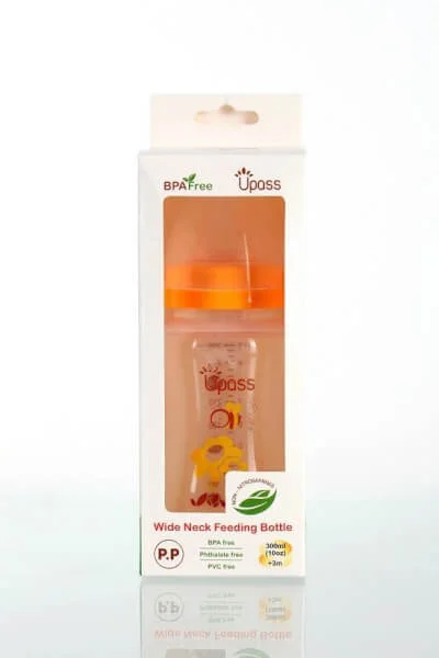 Bình sữa cổ rộng 300ml PP không BPA Upass