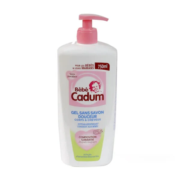Tắm gội êm dịu mẹ và trẻ sơ sinh Cadum, 750ml