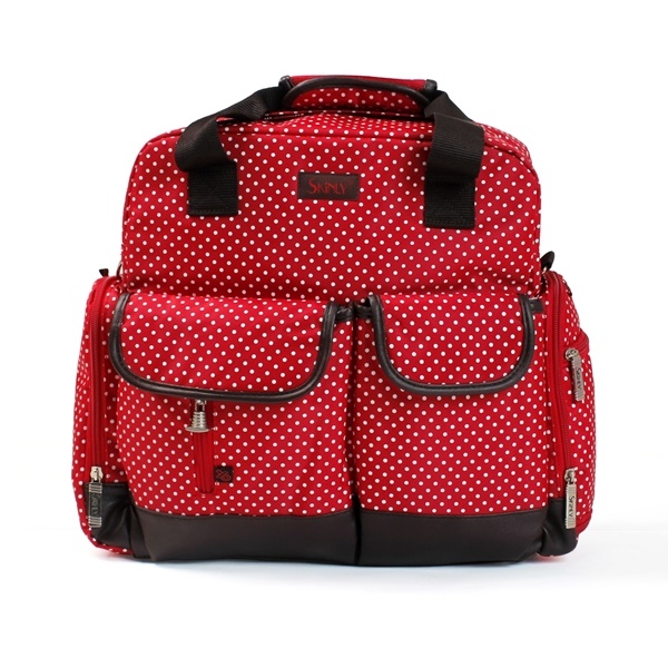 Túi đựng đồ thời trang cho mẹ họa tiết chấm bi Skinly ( Đỏ)