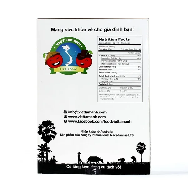 Hạt mắc ca (Macadamias) Việt Tam Anh 500g