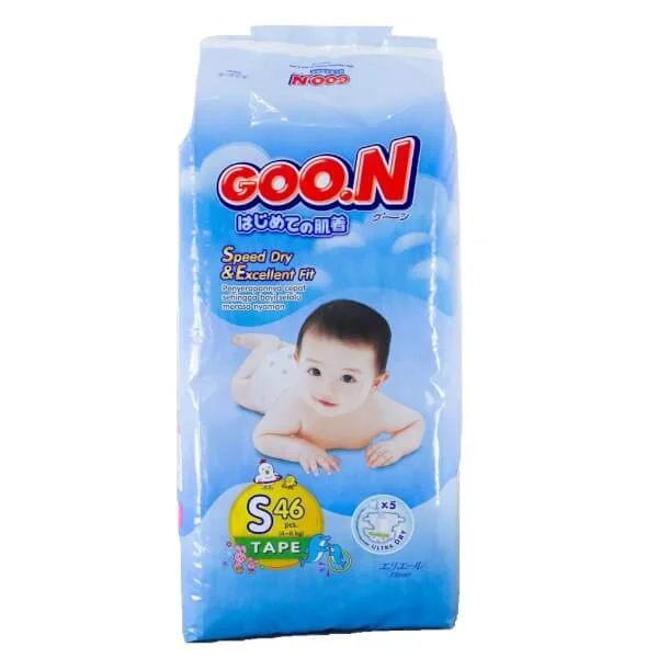 Tã dán Goo.n Slim S, 4-8kg, 46 miếng