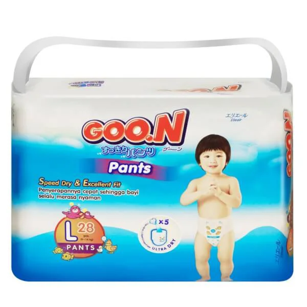 Tã quần Goo.n Slim L, 9-14kg, 28 miếng