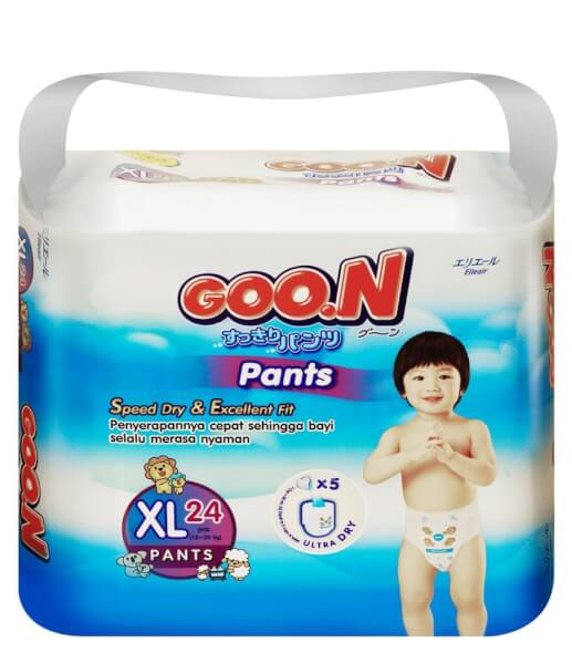 Tã quần Goo.n Slim XL, 12-20kg, 24 miếng