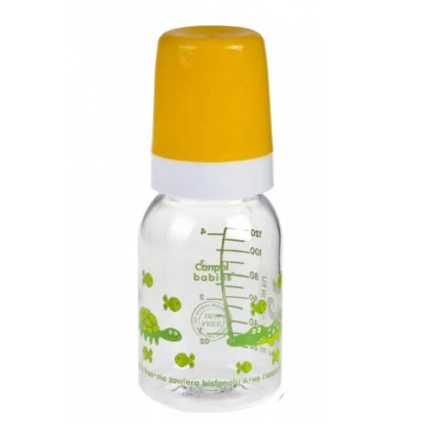 Bình thủy tinh núm sillicone 120ml 42/102 Canpol