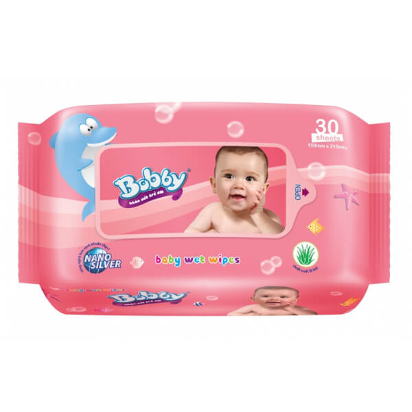 Khăn ướt Bobby Care 30 miếng