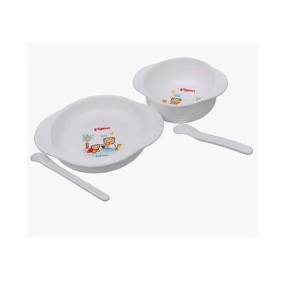 Bộ bát đĩa tập ăn Mini Pigeon