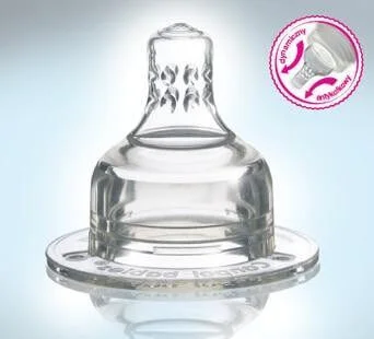 Núm ty silicone cổ rộng Lovi-chảy chậm