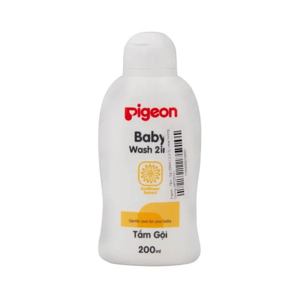Tắm - Gội 2 in 1 - Hoa Hướng Dương Pigeon 200ml