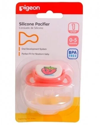 Ty Ngậm Silicone Pigeon dâu