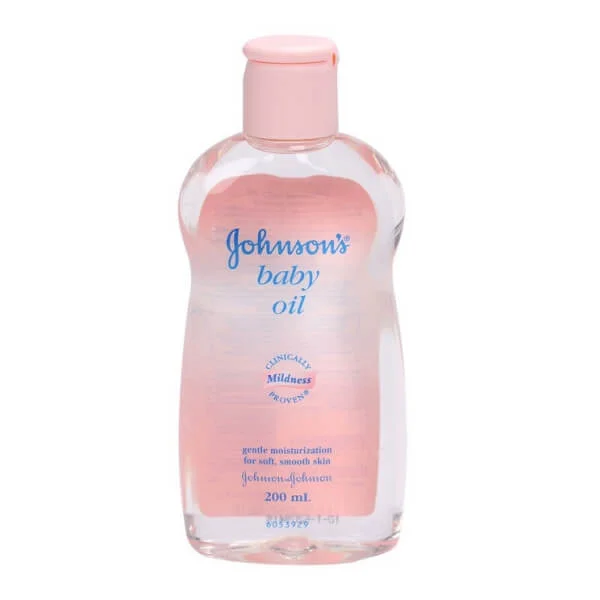 Dầu matxa và dưỡng ẩm Johnson & Johnson nắp hồng, 200ml