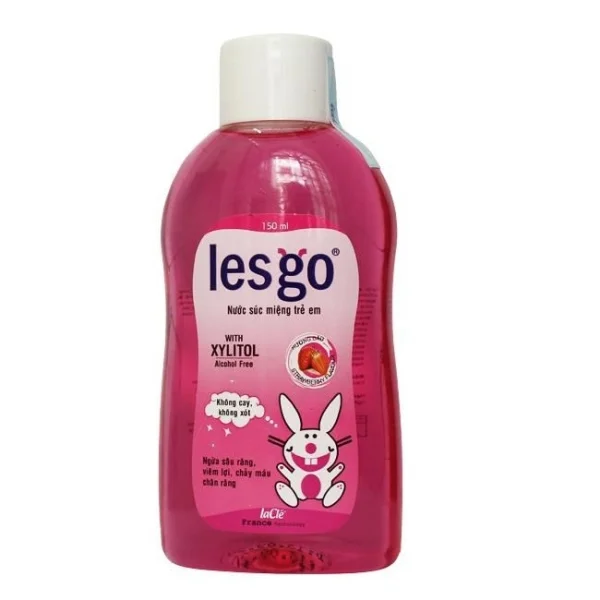 Nước súc miệng trẻ em chứa Xylitol hương dâu