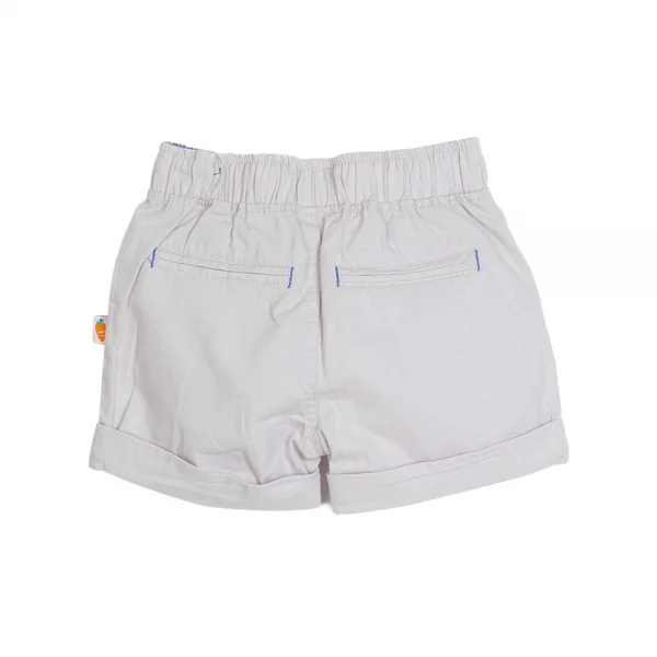 Quần kaki bé trai ngắn phối lưng caro nhí xanh