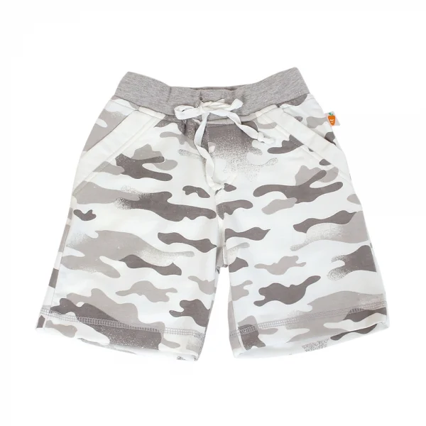 Quần thun bé trai ngắn họa tiết camo
