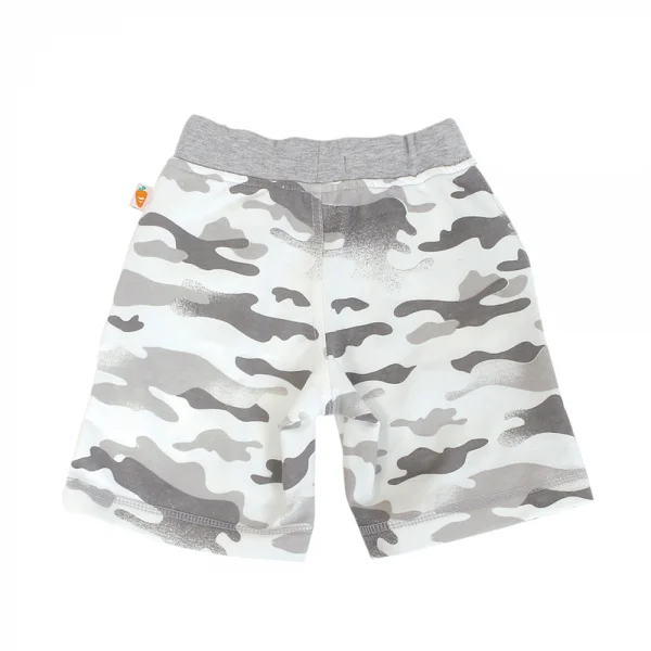 Quần thun bé trai ngắn họa tiết camo