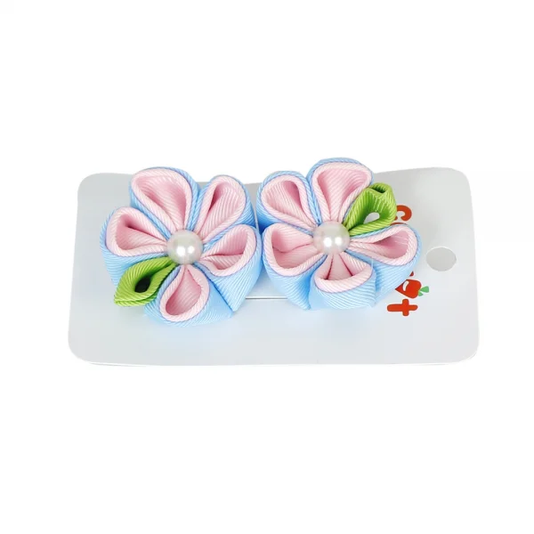 kẹp tóc bé gái hoa năm canh phối năm màu