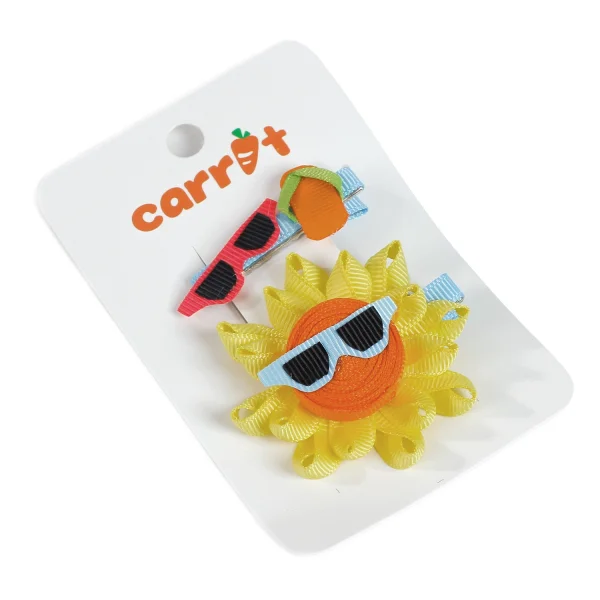 set kẹp tóc bé gái in hình mắt kính kute