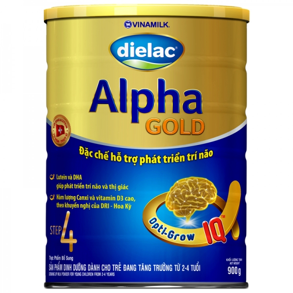 Sữa bột Dielac Alpha Gold Step 4, 2-4 tuổi, 900g