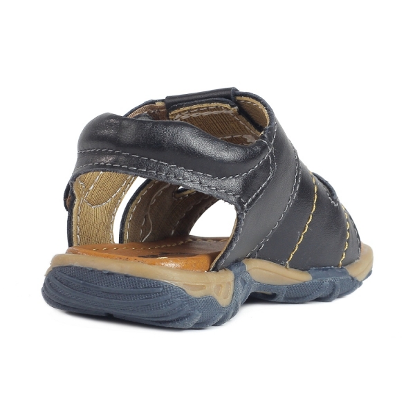Sandal bé trai da mũi rọ chỉ may nổi