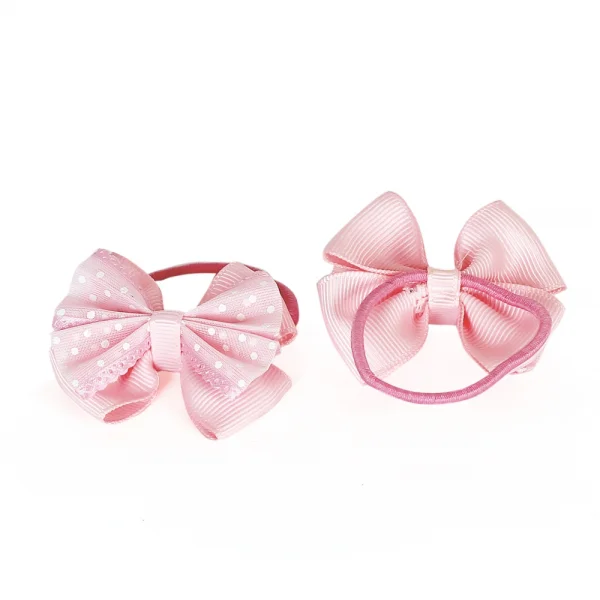 Cặp kẹp 2 tầng voan họa tiết bi trắng