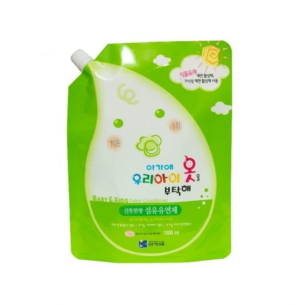 Dung dịch xả quần áo Aga-ae hương tươi mát, túi 1L