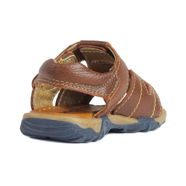 Sandal bé trai da mũi rọ chỉ may nổi