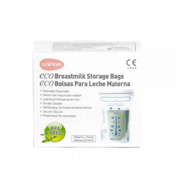 Túi trữ sữa eco - Unimom 30 túi, 210ml