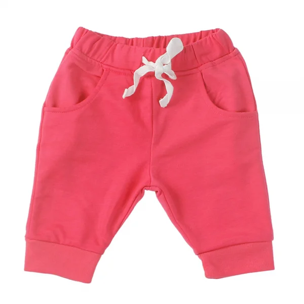 Quần thun bé gái lửng ống thụng