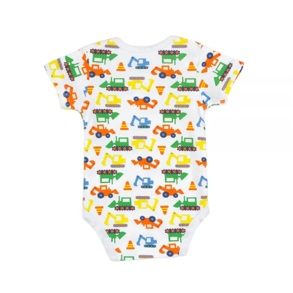 Body tam giác tay ngắn in xe cẩu+xe múc