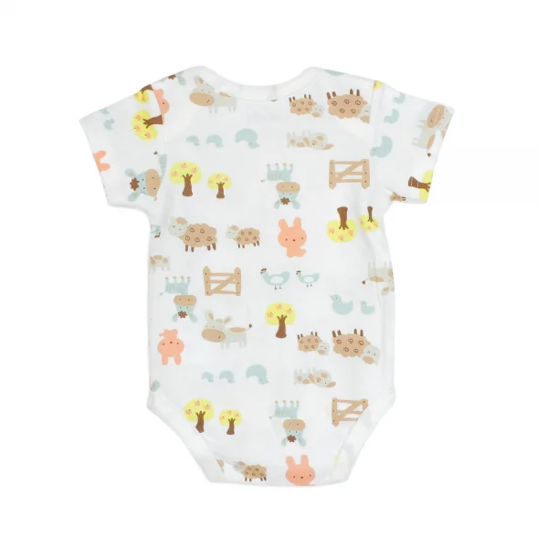 Body tam giác tay ngắn in con cừu+bò sữa