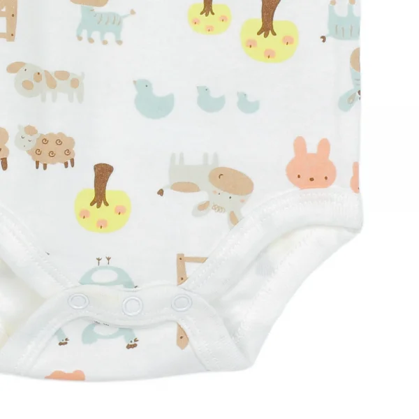 Body tam giác tay ngắn in con cừu+bò sữa