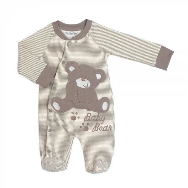 Boby dài có vớ bé trai thêu gấu Wonderchild