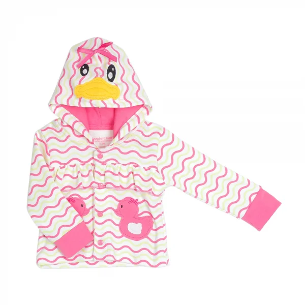 Set bé gái thêu vịt con Wonderchild 3 món