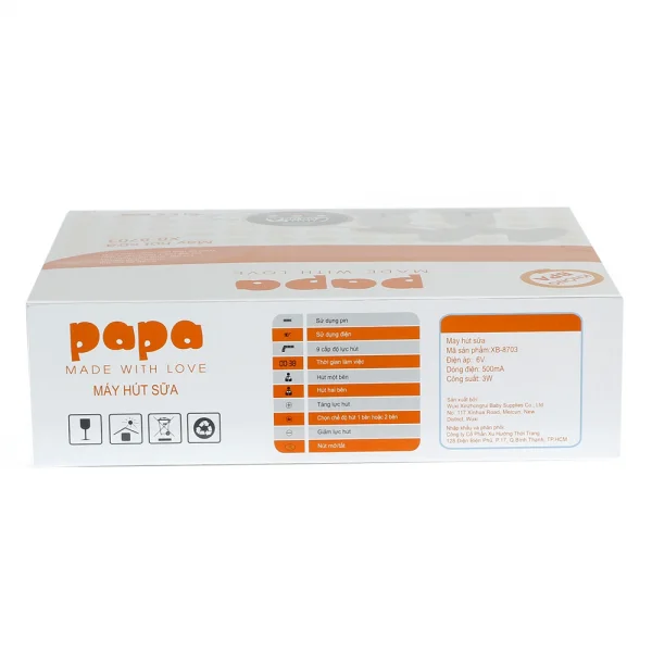 Máy hút sữa điện đôi Papa