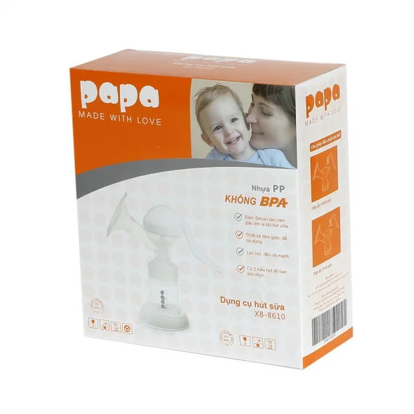 Dụng cụ hút sữa bằng tay Papa 8610
