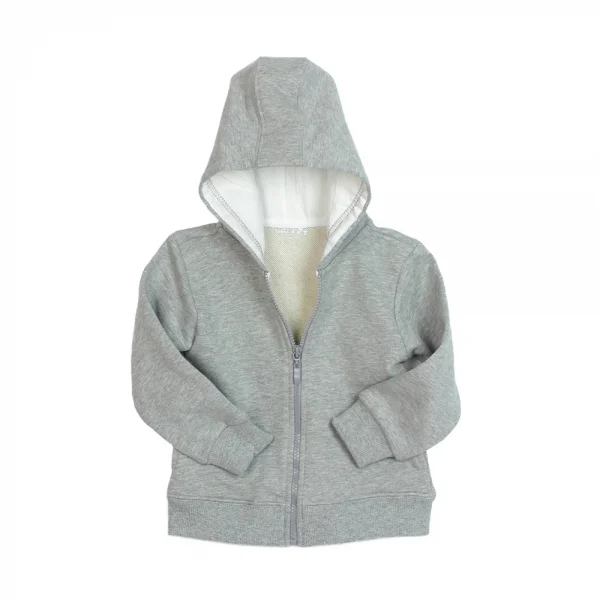 Áo khoác thun bé trai trơn túi xẻ